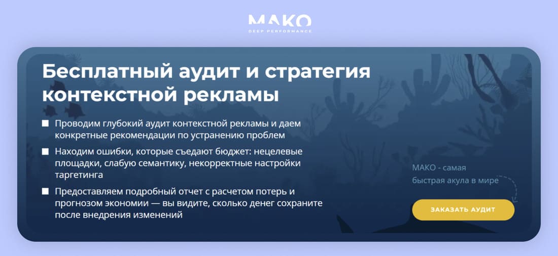 Бесплатный аудит от МАКО